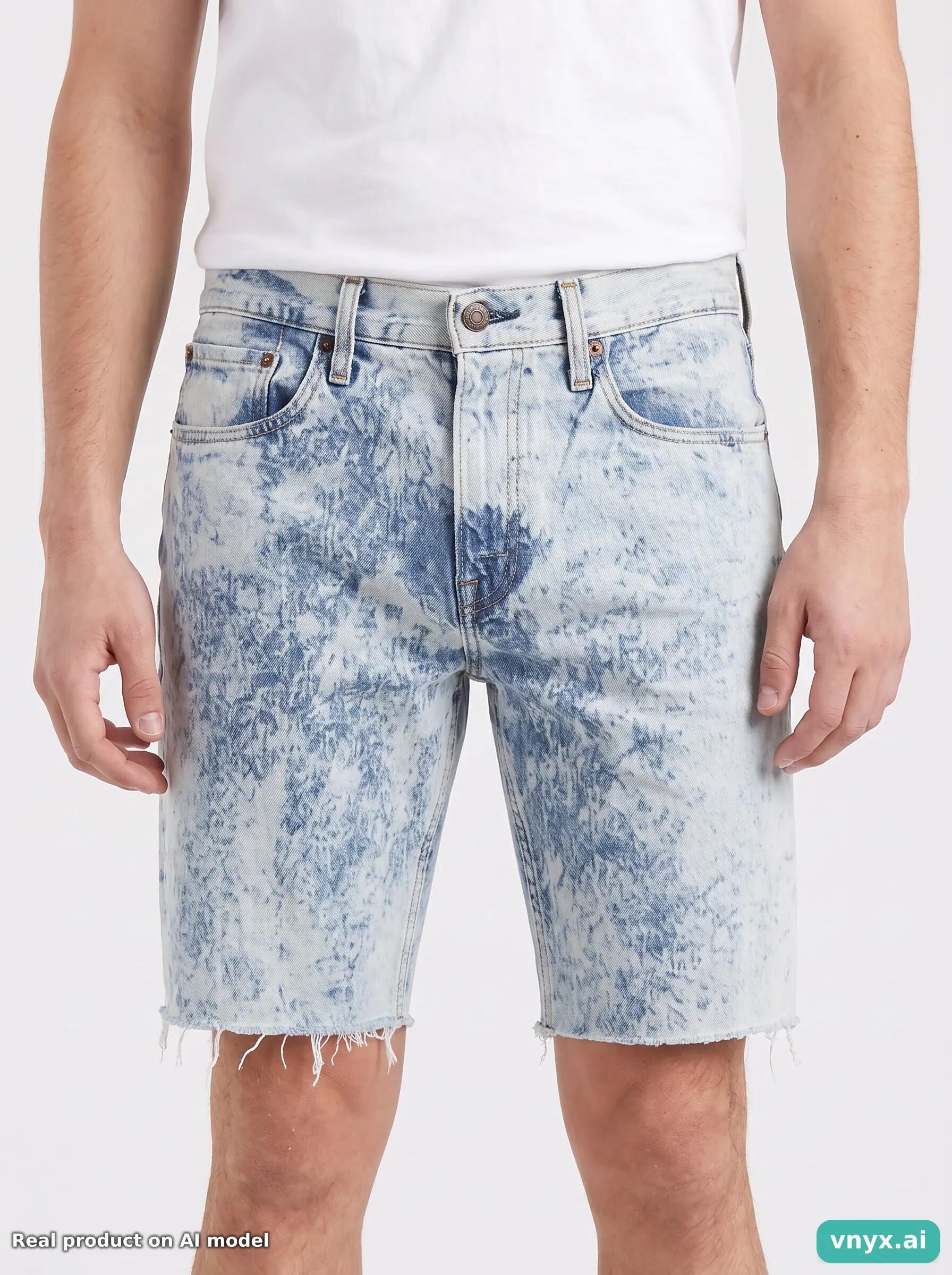 Second Life - Vintage LEVI STRAUSS & CO. Light Blue Shorts Men 34 L34 5/6