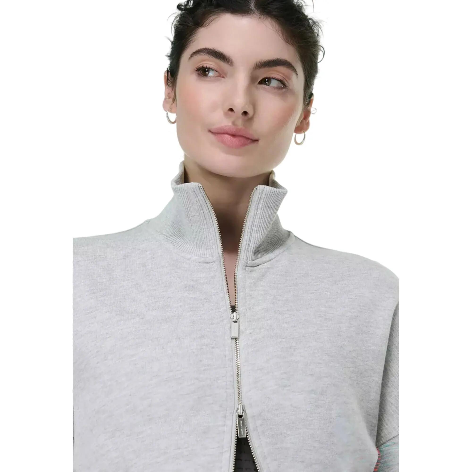 Chaqueta After Class para Mujer Gris Claro Jaspeada 4/4