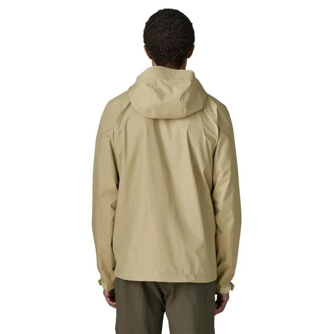 Cazadora Beige Patagonia Torrentshell 3L Rain Jacket Weathered Stone Impermeabl 3/4