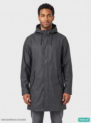 Second Life - RAINS Deep Charcoal Outdoor Jacket Men S