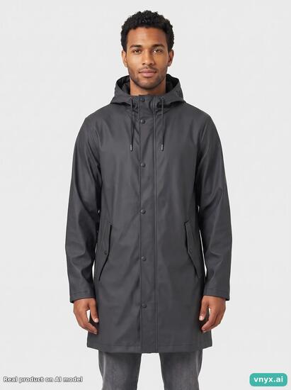 Second Life - RAINS Deep Charcoal Outdoor Jacket Men S