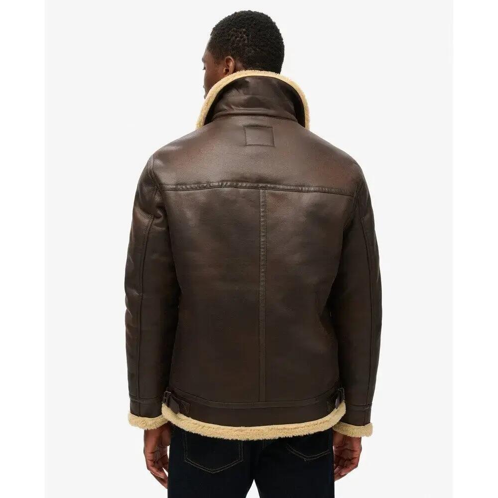Fliegerjacke aus synthetischem Schafsfell Superdry 6/7