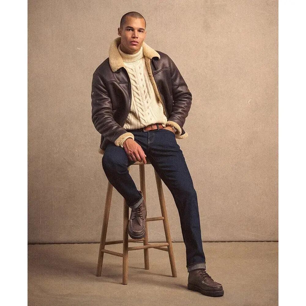 Fliegerjacke aus synthetischem Schafsfell Superdry 5/7