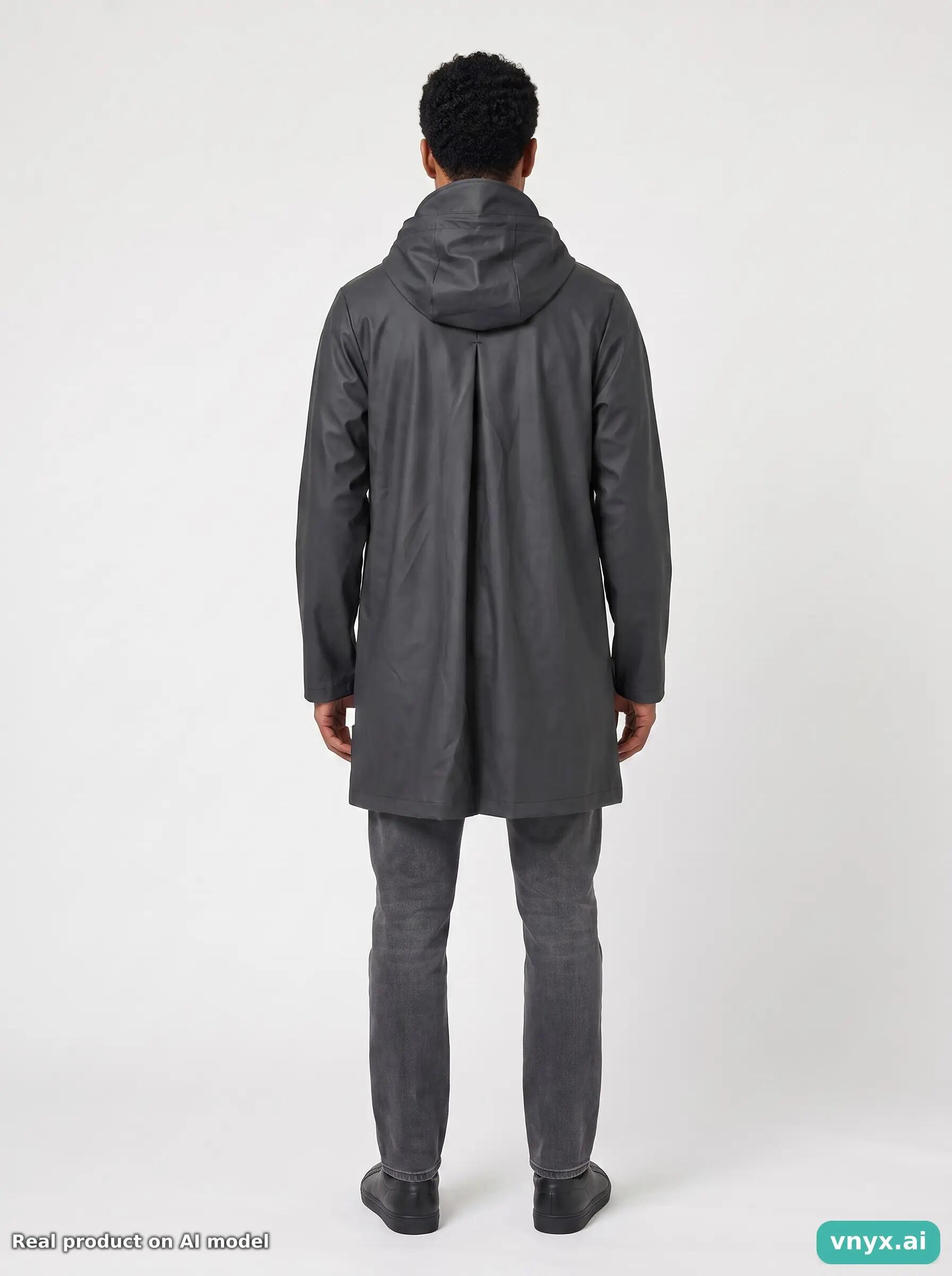 Second Life - Vintage RAINS Deep Charcoal Outdoor Jacket Men S 4/5