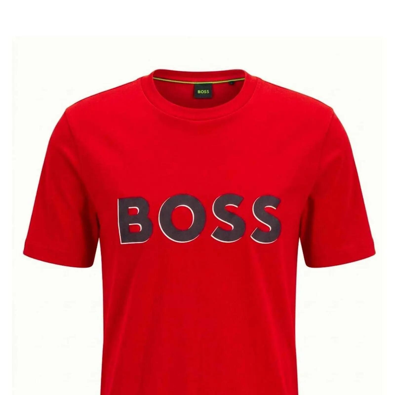 Tshirt Motif/style Logo En Caoutchouc Homme (Rouge) 3/3