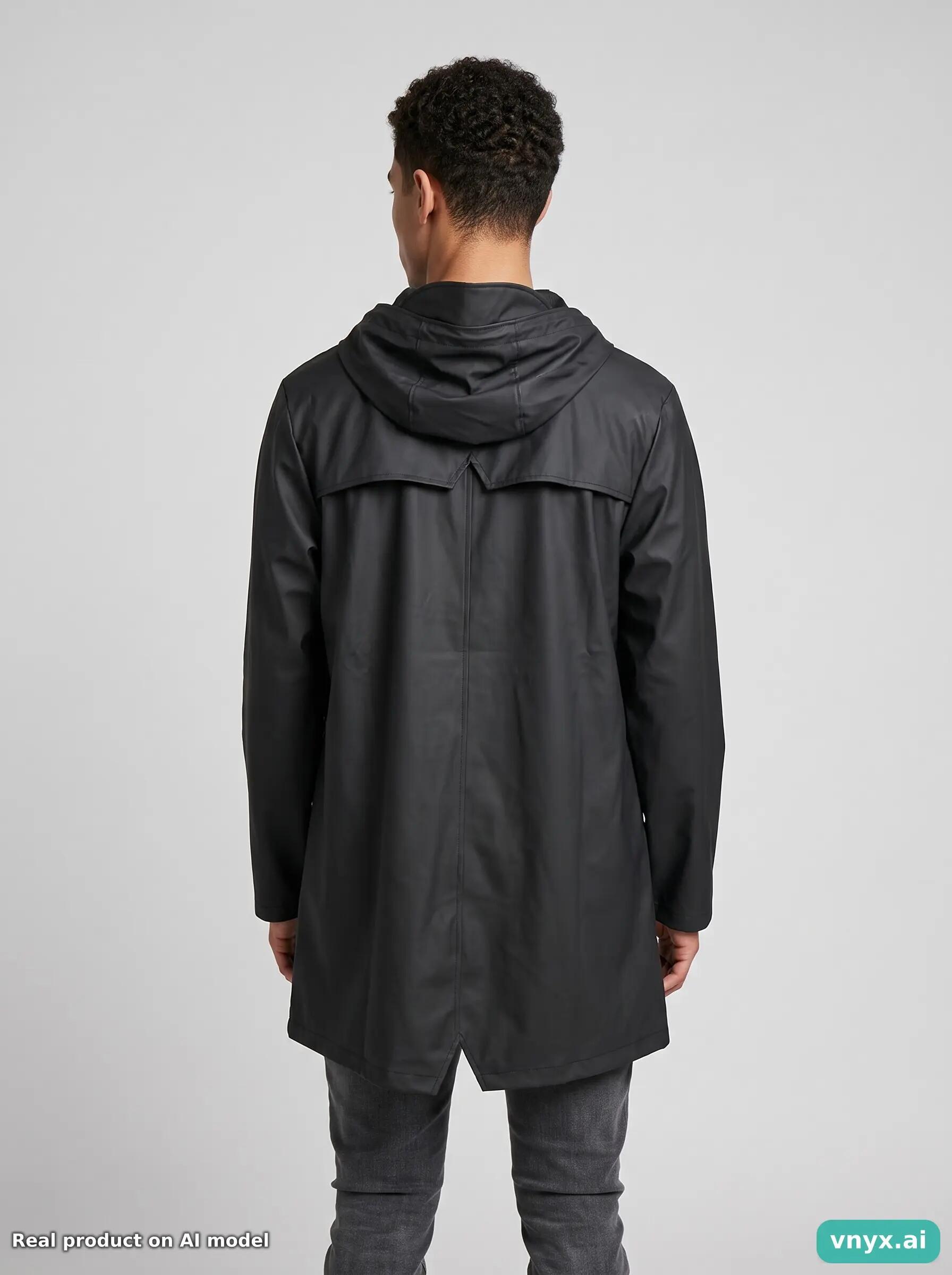 Second Life - Vintage RAINS Deep Charcoal Outdoor Jacket Men S 2/5