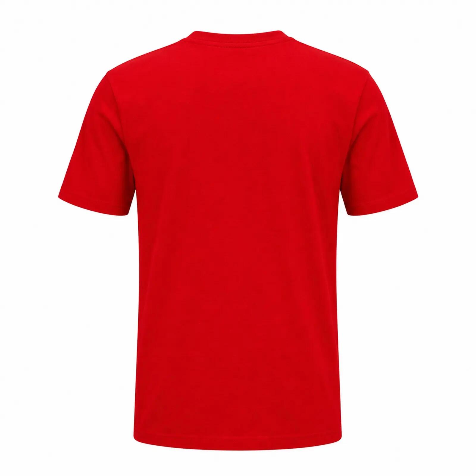 Tshirt Motif/style Logo En Caoutchouc Homme (Rouge) 2/3