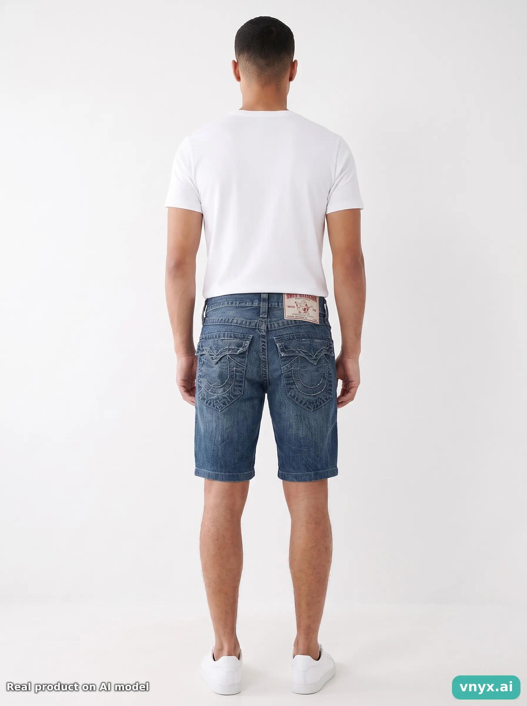 Second Life - Vintage True Religion Blue Denim Shorts Men 28 4/6