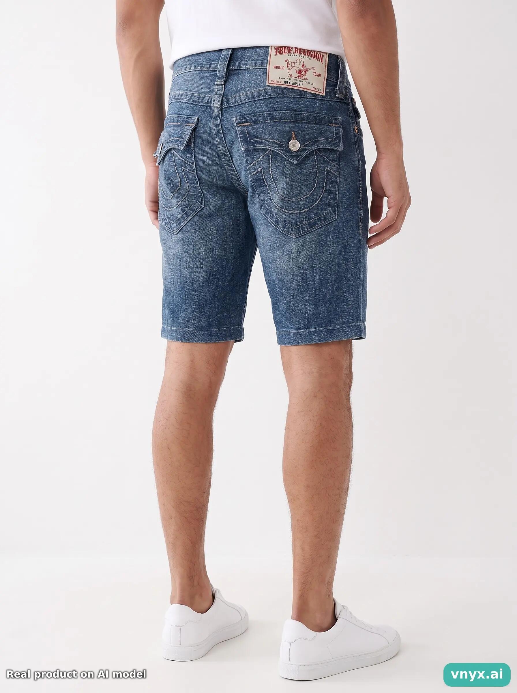Second Life - Vintage True Religion Blue Denim Shorts Men 28 2/6