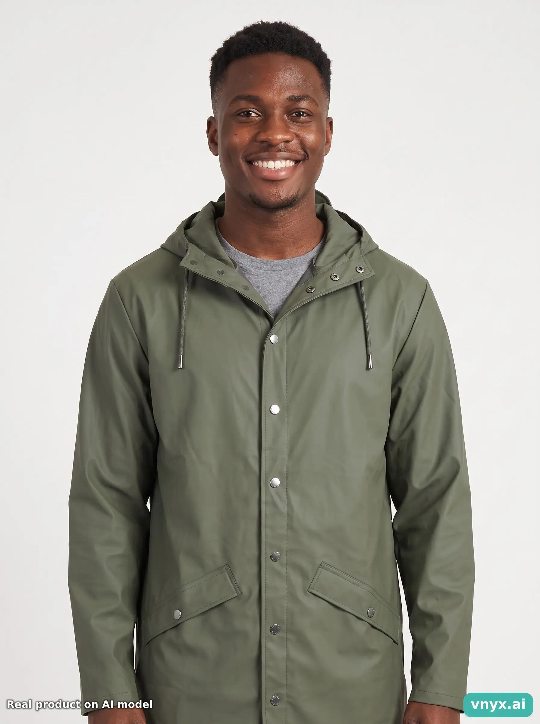 Second Life - Vintage RAINS Olive Green Outdoor Jacket Men XS 5/5