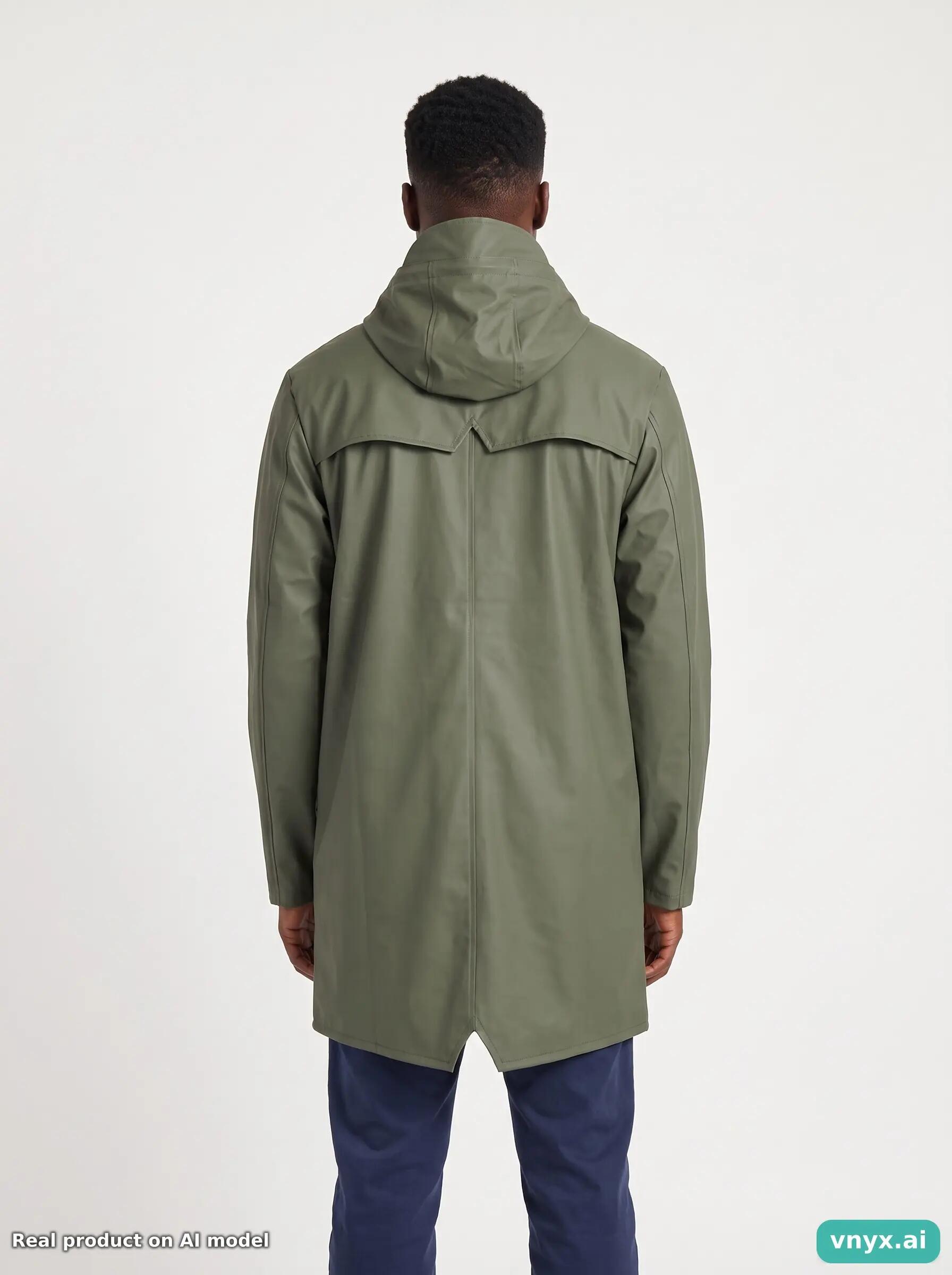 Second Life - Vintage RAINS Olive Green Outdoor Jacket Men XS 2/5