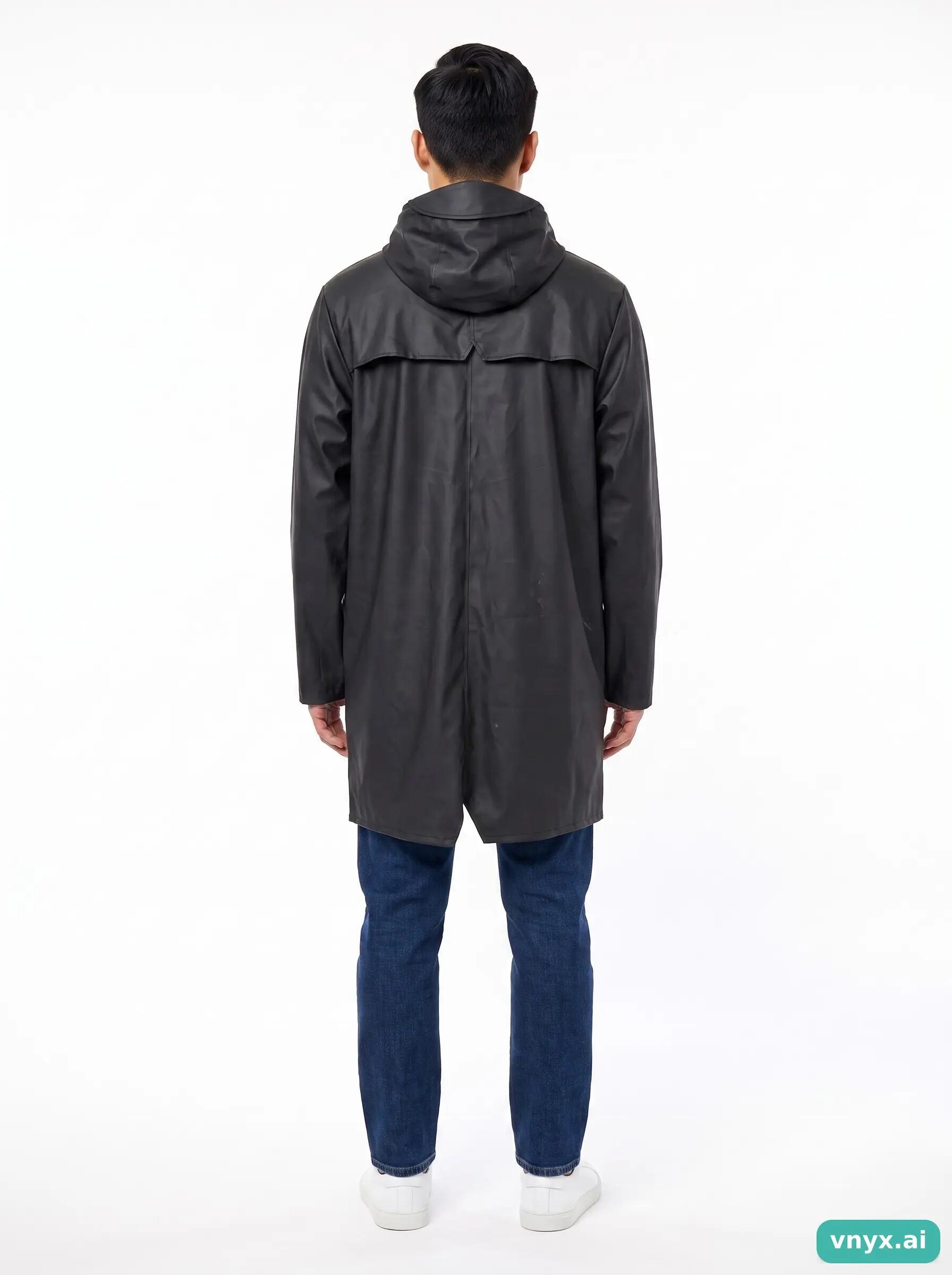 Second Life - Vintage RAINS Black Windbreaker Men M 4/5