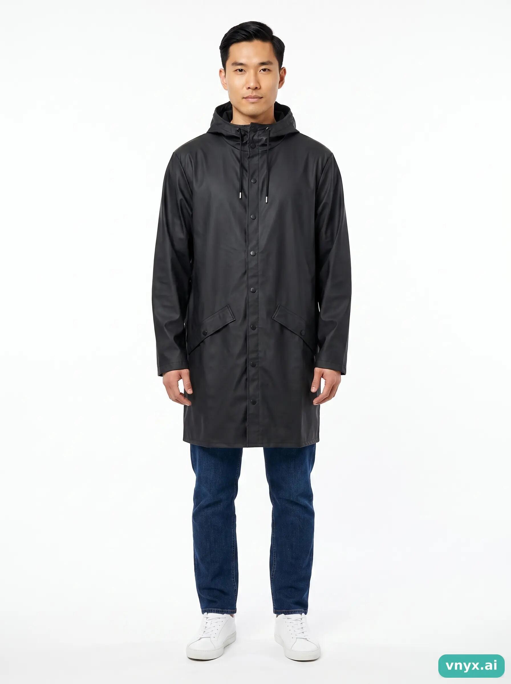 Second Life - Vintage RAINS Black Windbreaker Men M 3/5