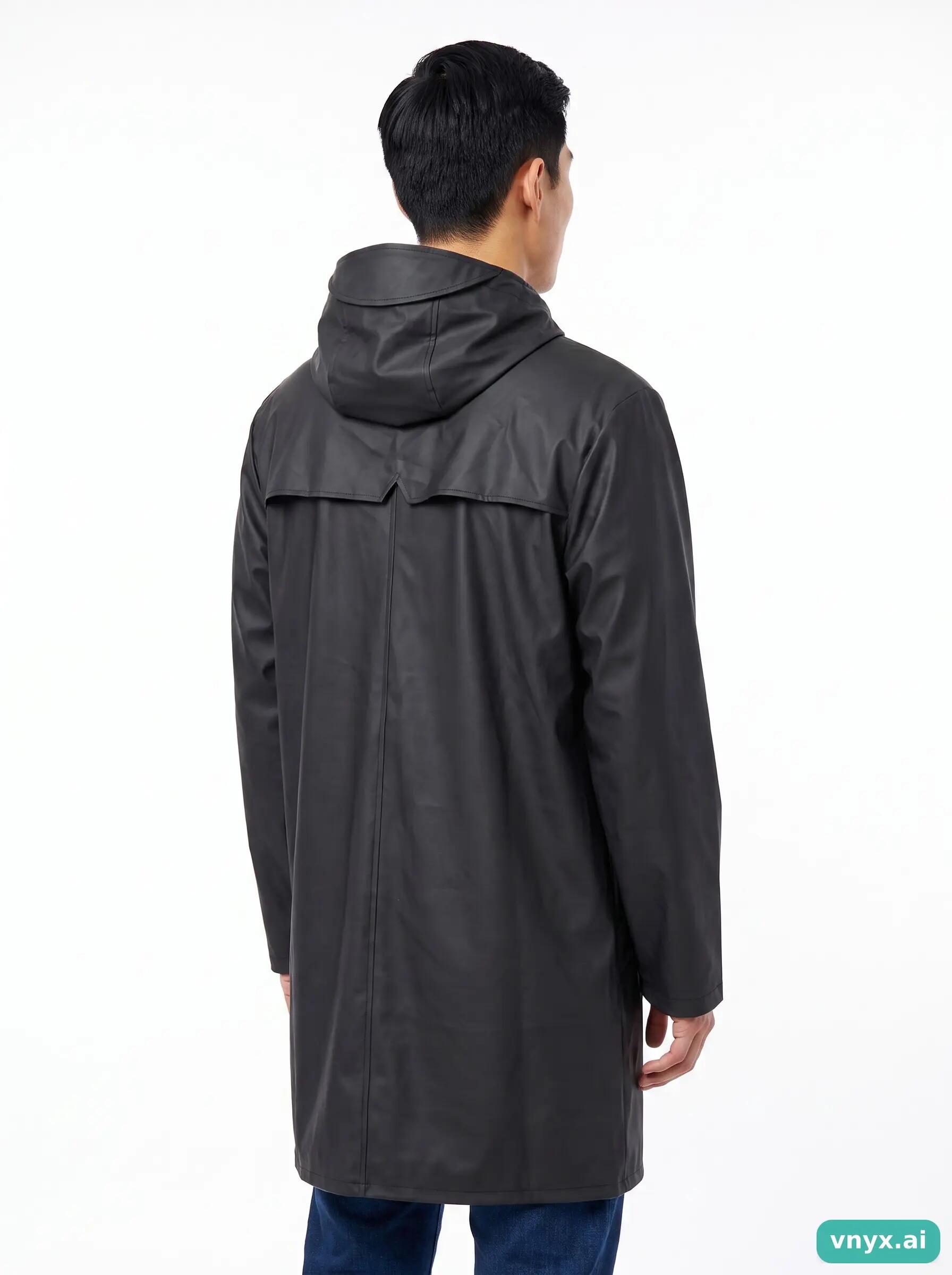 Second Life - Vintage RAINS Black Windbreaker Men M 2/5