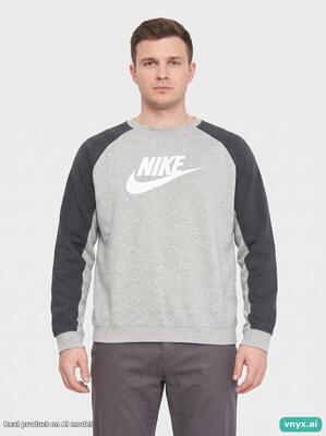 Second life - vintage nike grey sweatshirt men xl