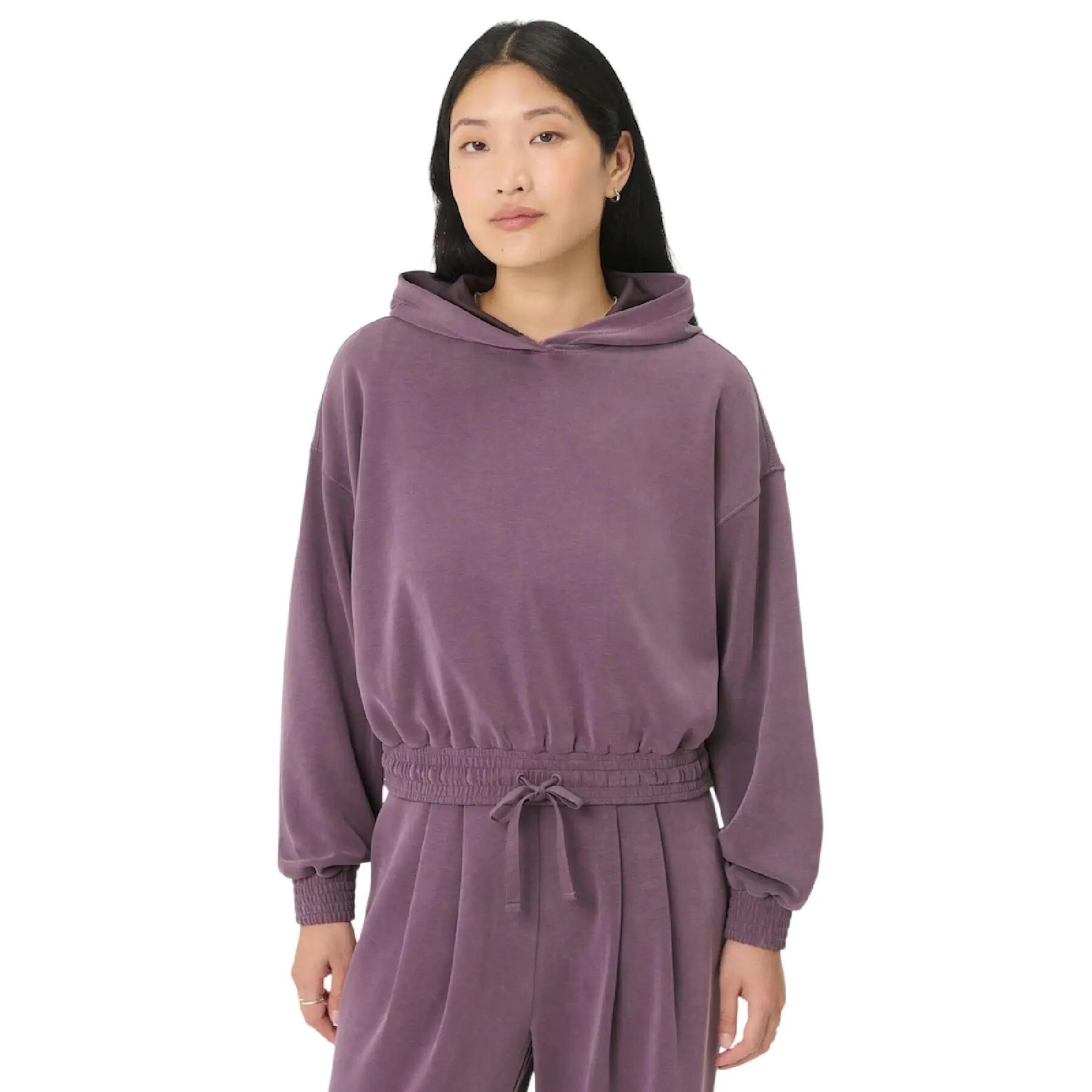 Sudadera CloudWeight Diseño Lavado para Mujer Púrpura de Neptuno 5/5