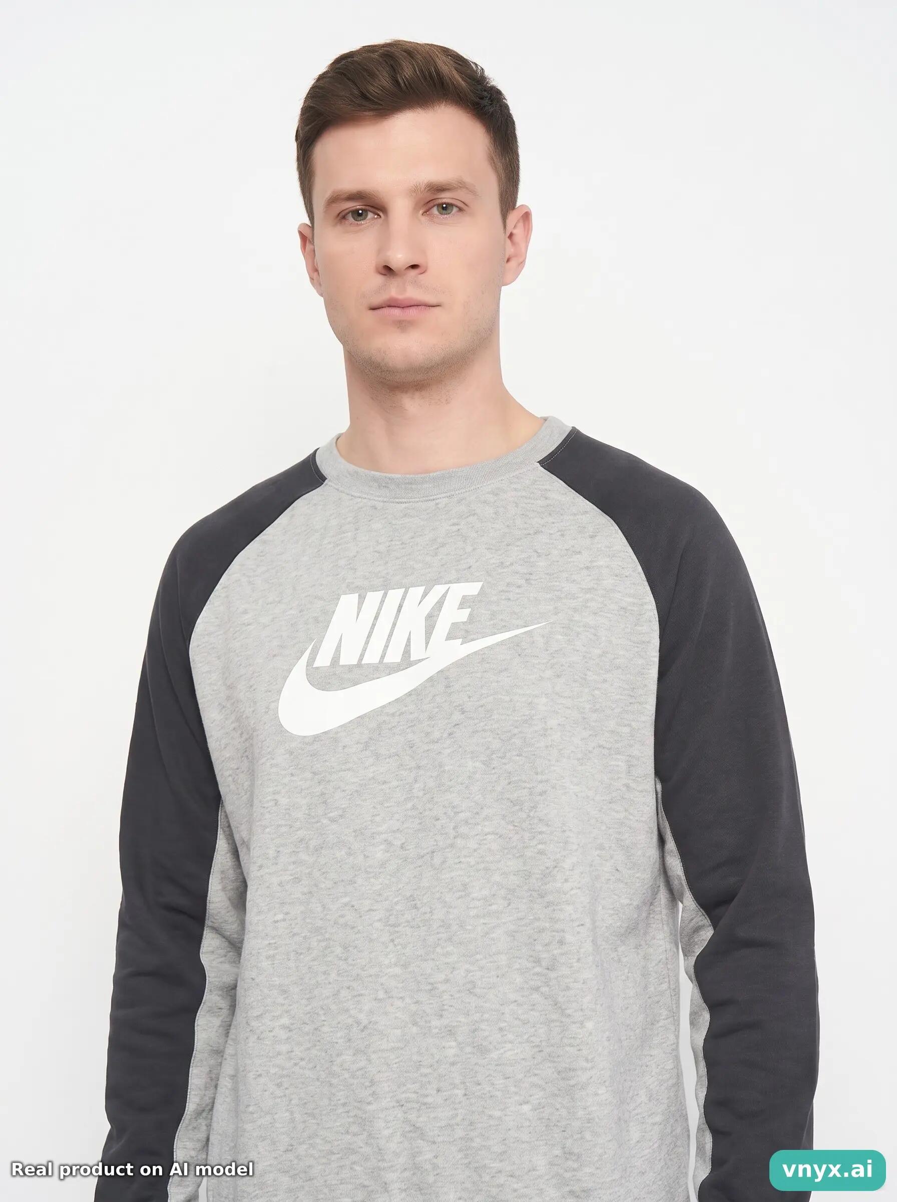 Second Life - Vintage Nike Grey Sweatshirt Men XL 5/5