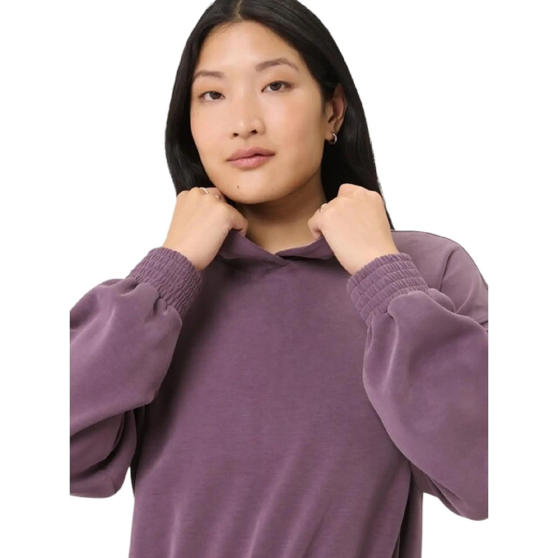 Sudadera CloudWeight Diseño Lavado para Mujer Púrpura de Neptuno 4/5