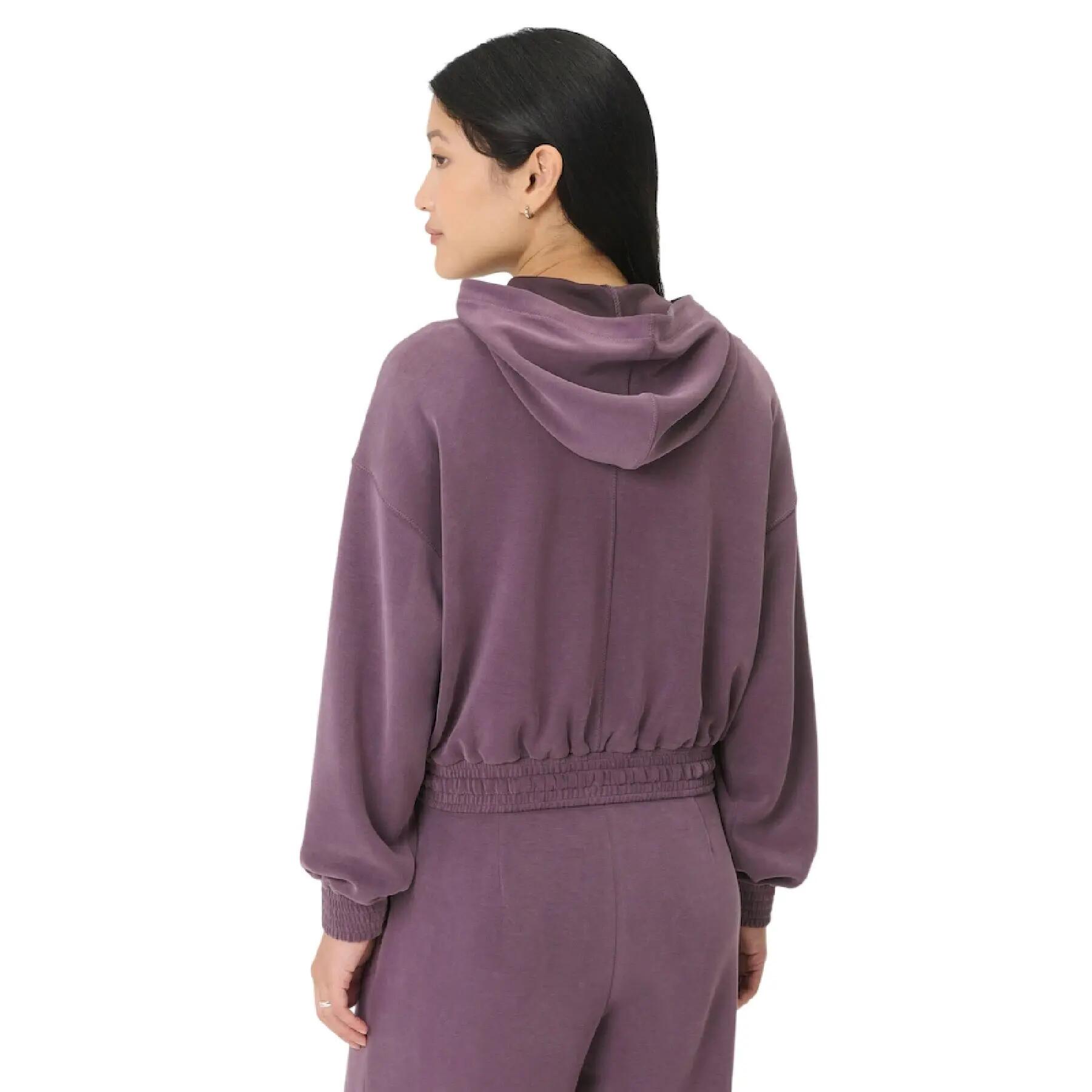 Sudadera CloudWeight Diseño Lavado para Mujer Púrpura de Neptuno 3/5