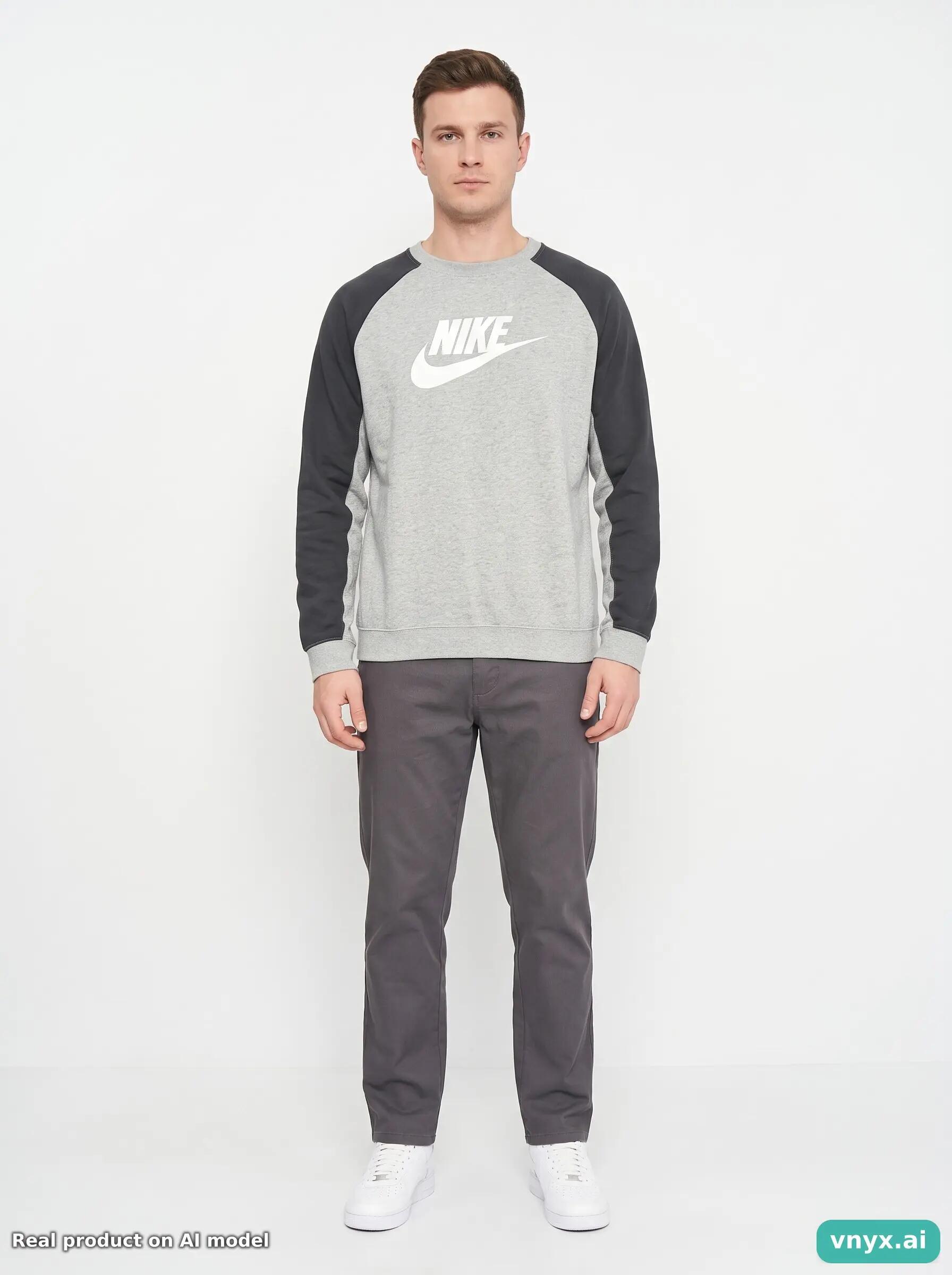 Second Life - Vintage Nike Grey Sweatshirt Men XL 3/5