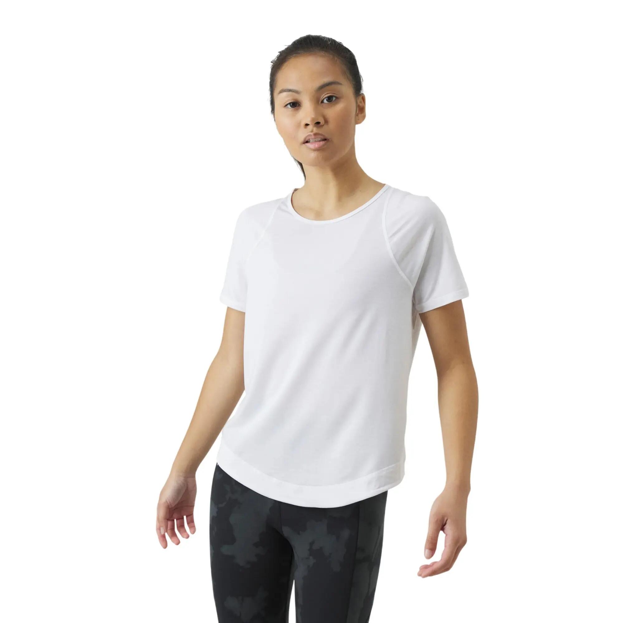 Camiseta Breathe Easy de Malla para Mujer Blanco 4/4