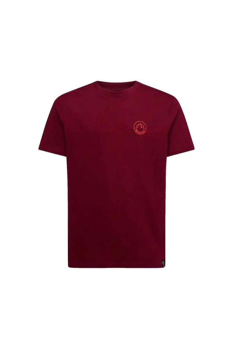 KOSZULKA CIRCLE LOGO-REDWOOD-MOUNTAIN RED 3/4