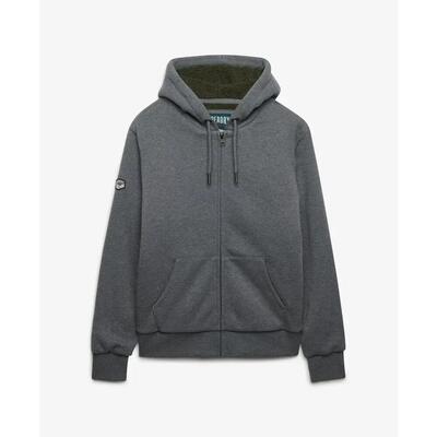 Zip hoodie met borgvoering superdry