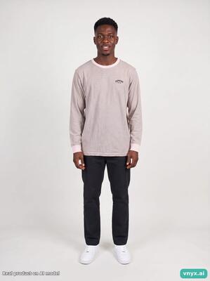 Second life - vintage supreme light pink long sleeve men m
