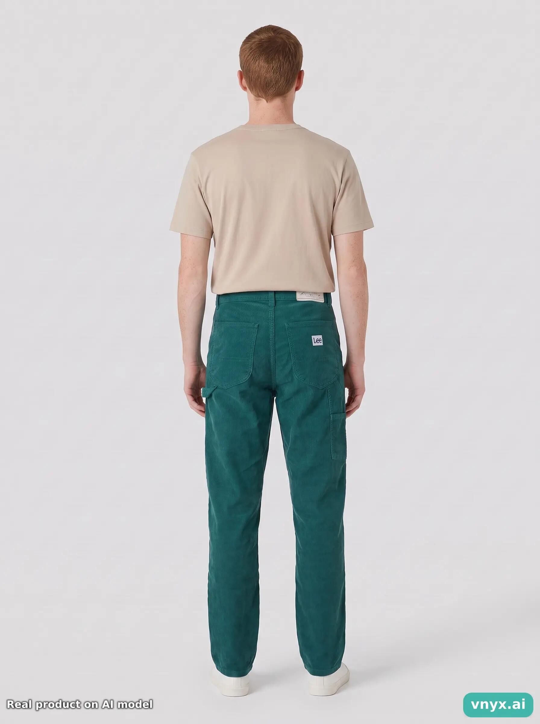 Second Life - Vintage Lee Teal Trousers Men 27 L34 4/6