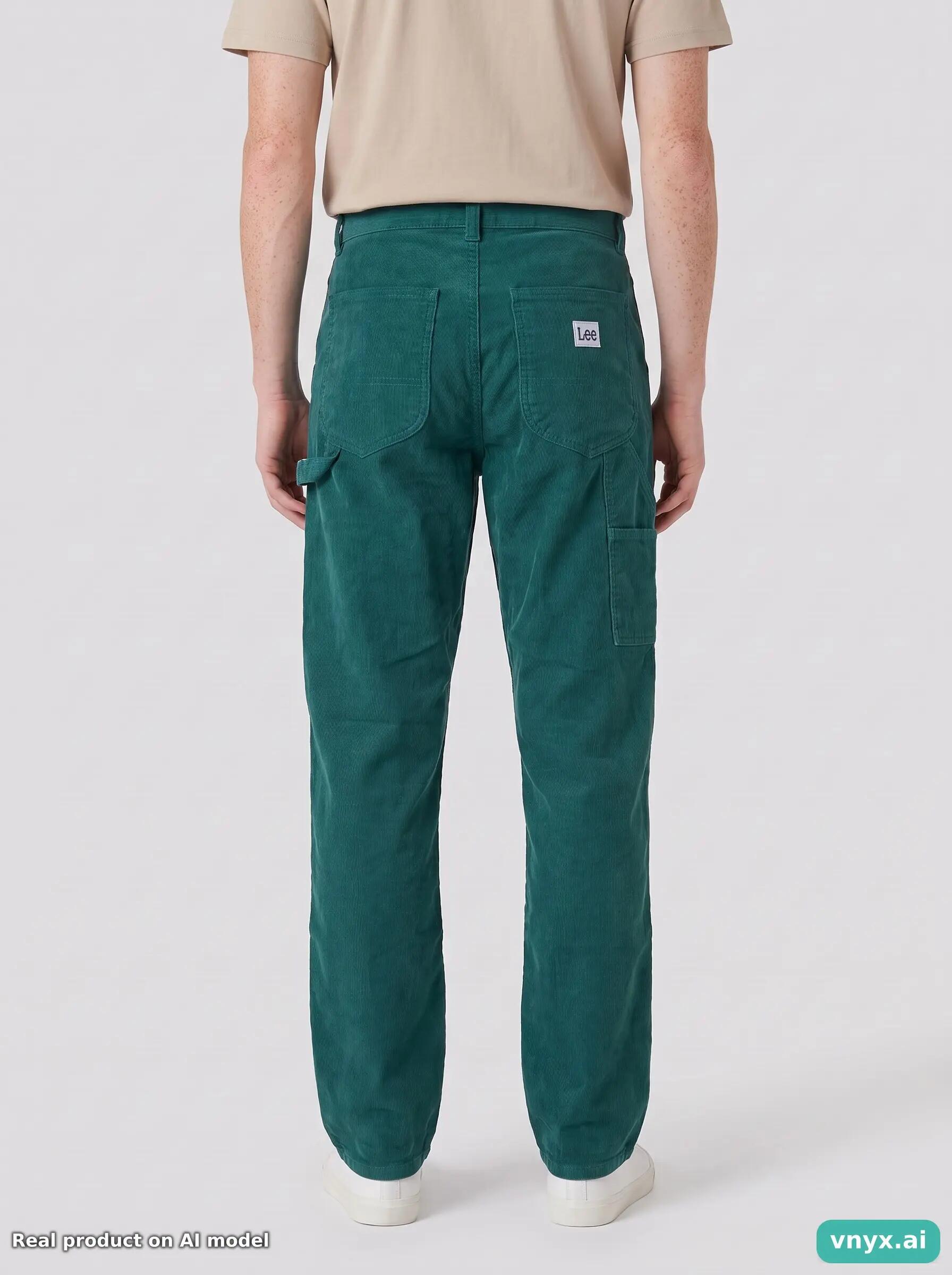 Second Life - Vintage Lee Teal Trousers Men 27 L34 2/6