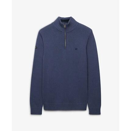 Katoenen trui met halve rits Superdry
