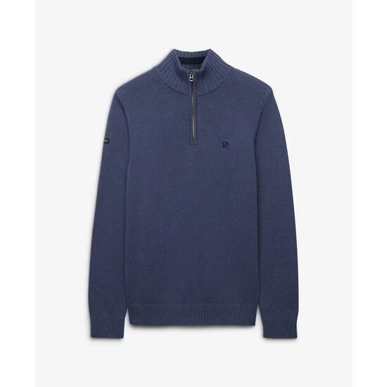 Katoenen trui met halve rits Superdry