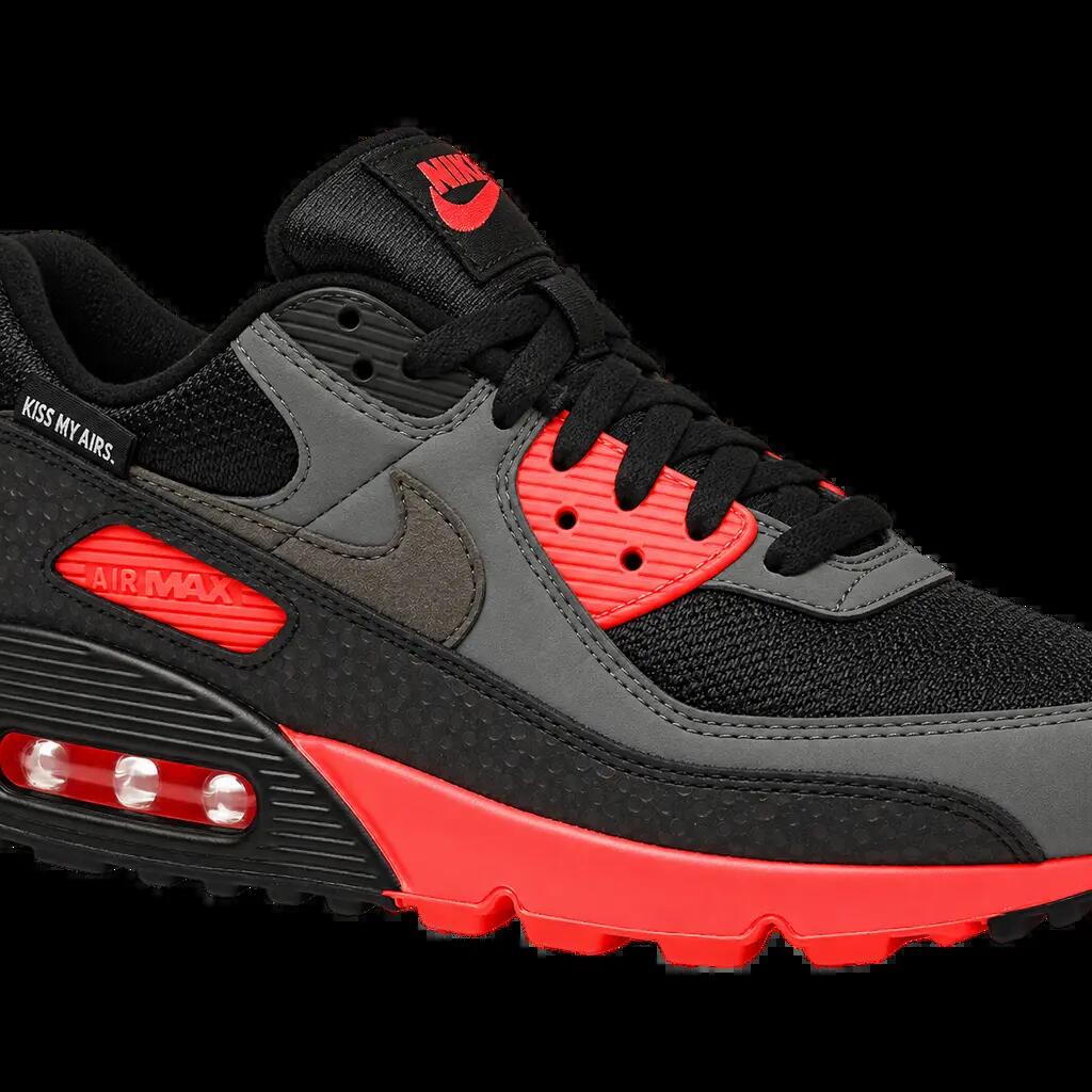 Herren - Sneaker - Nike Air Max 90 Kiss My Airs - Schwarz Laser Crimson