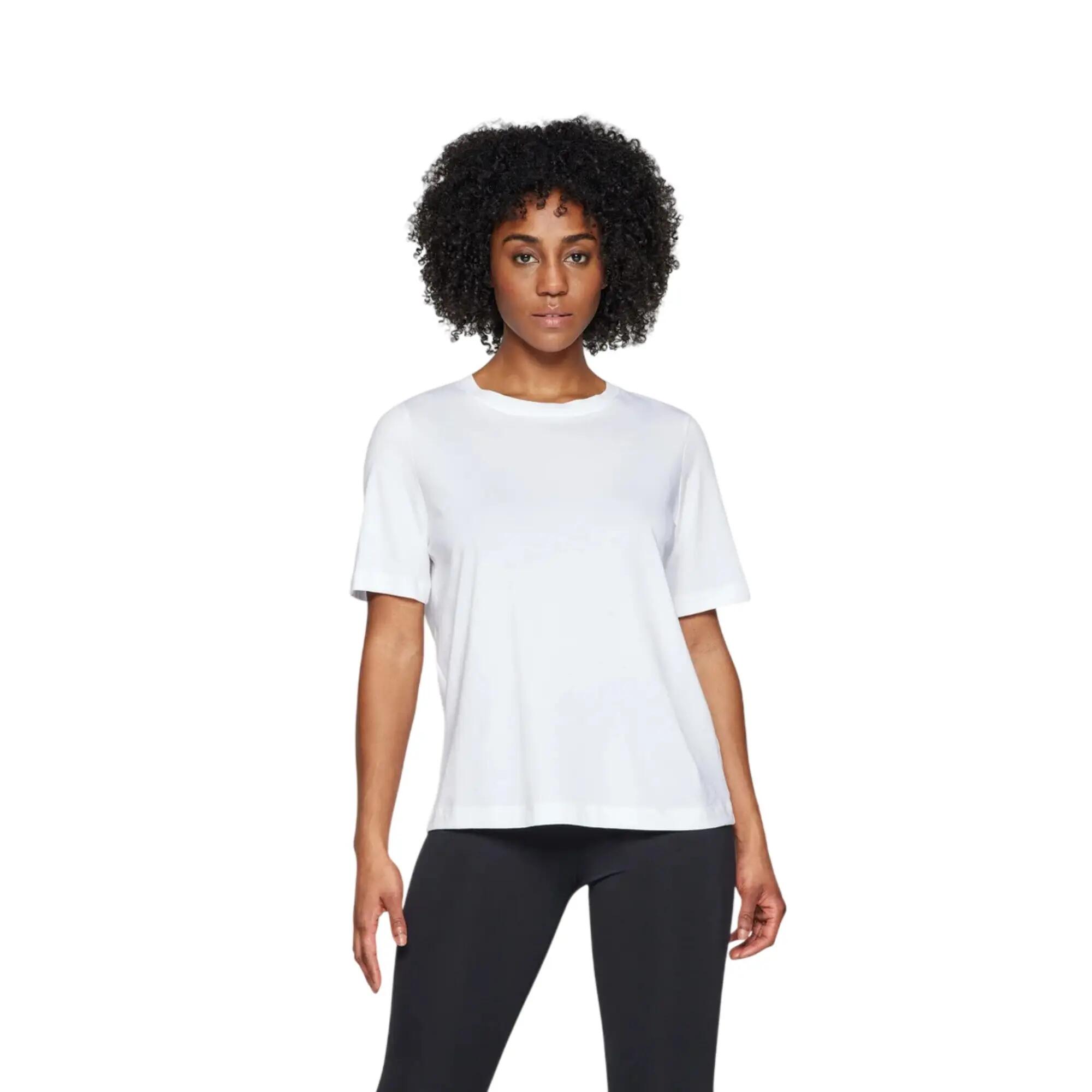 Womens/Ladies Essential Crew Neck TShirt (White) 4/4