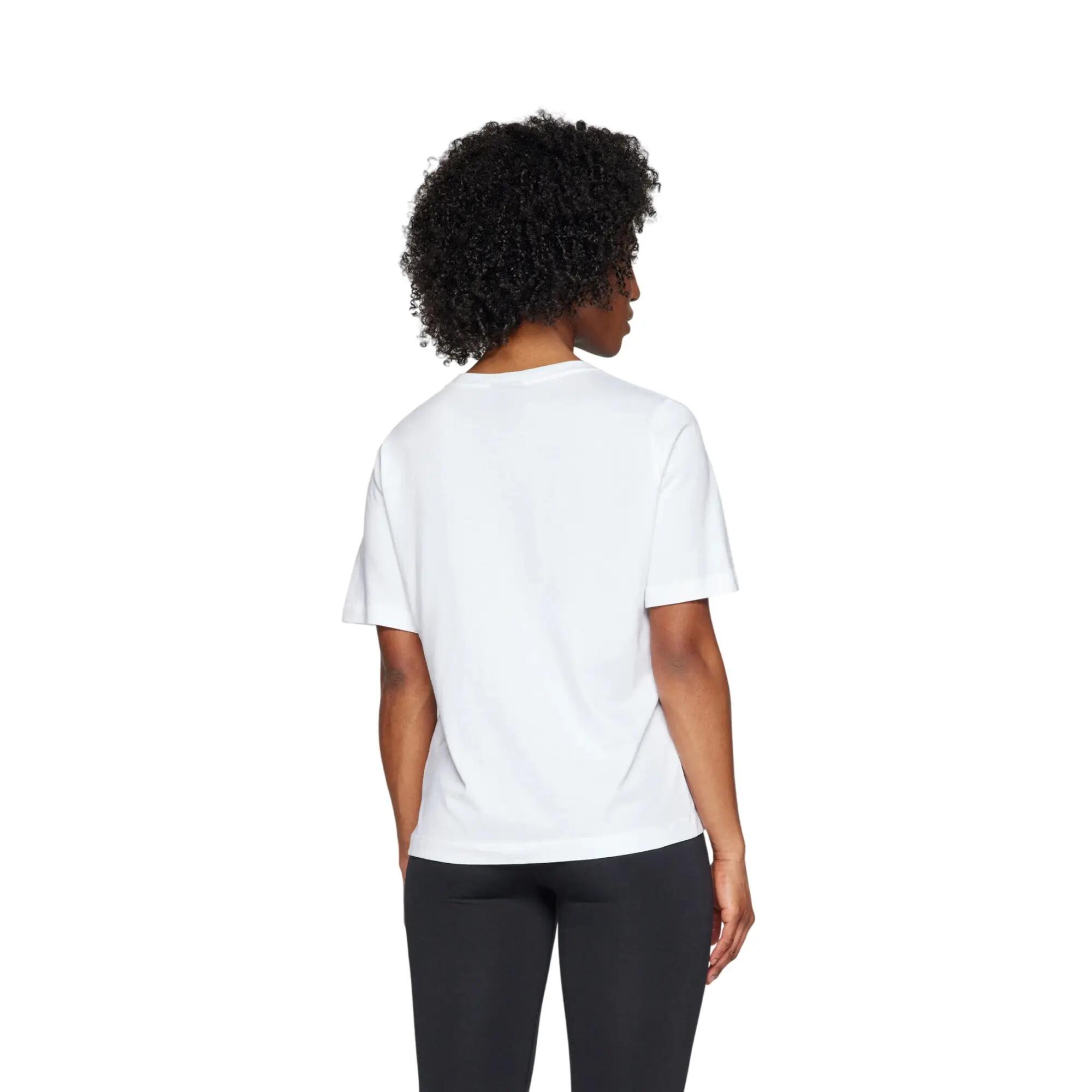 Womens/Ladies Essential Crew Neck TShirt (White) 3/4