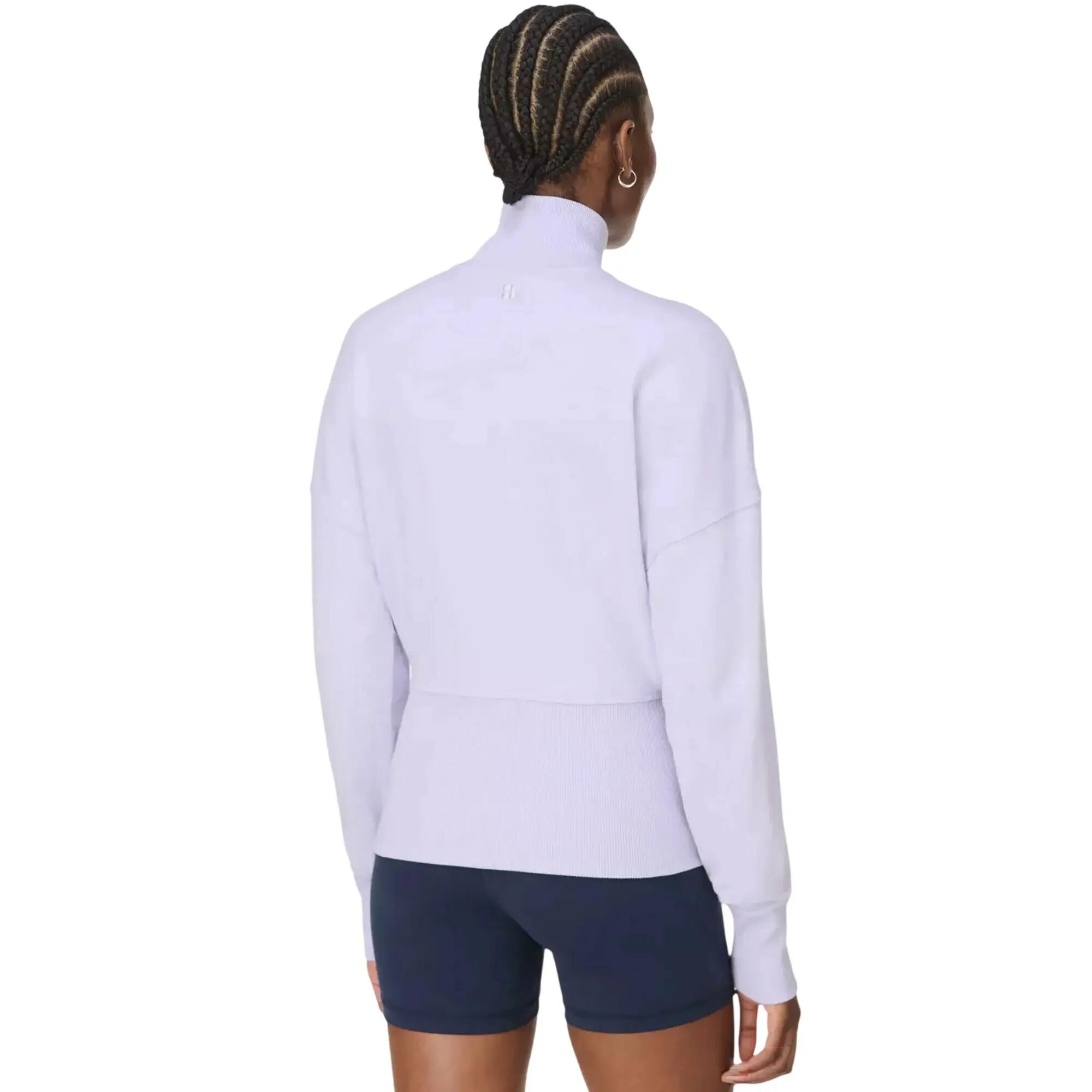 Chaqueta After Class para Mujer Morado Jaspeado 3/4