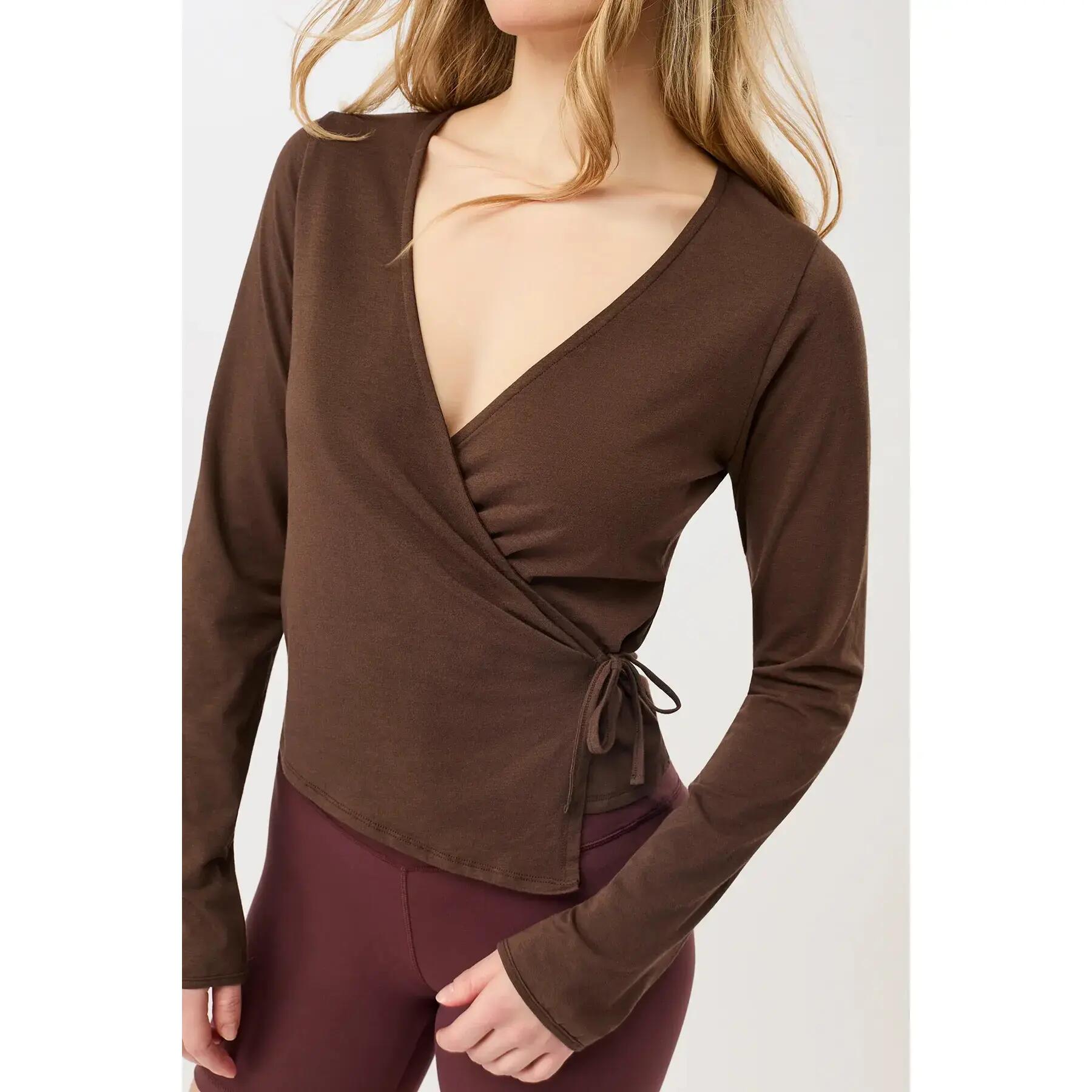 Camisola de Manga Longa Envolvente Mulher Mandala New Wrap 3/4