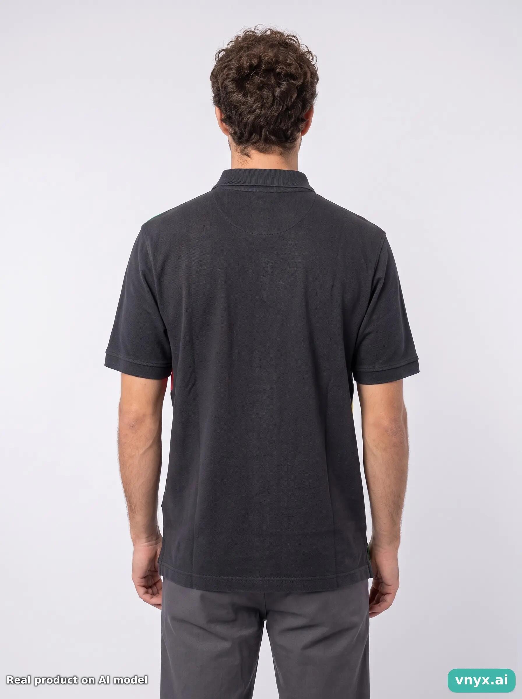 Second Life - Vintage FILA Black Polo Shirt Men M 2/5