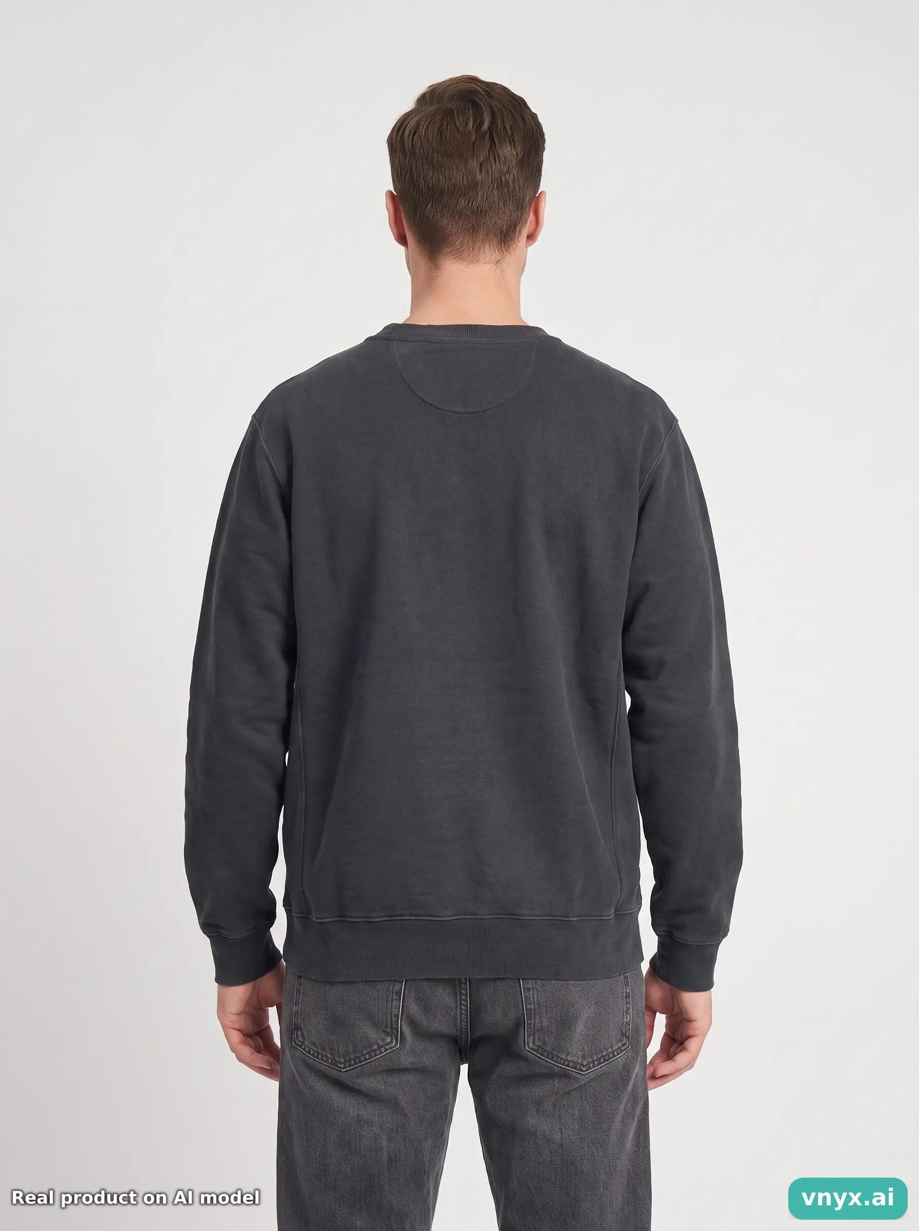 Second Life - Vintage Supreme Black Sweatshirt Men L 2/5