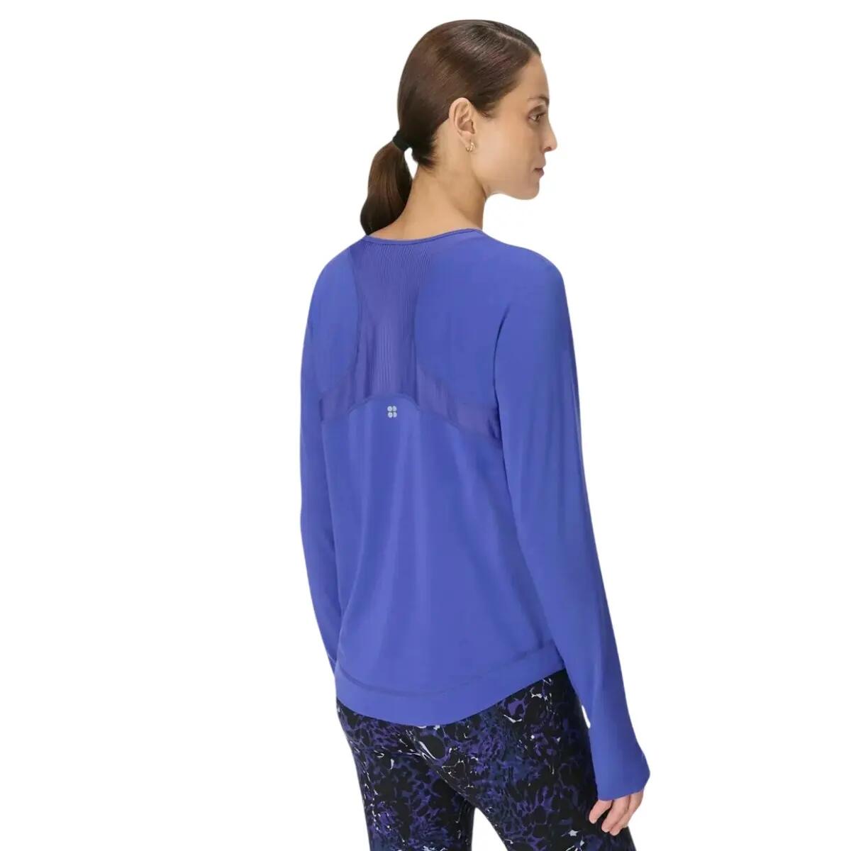 Breathe Easyshirt met lange mouwen voor dames (Diepblauw) 3/3