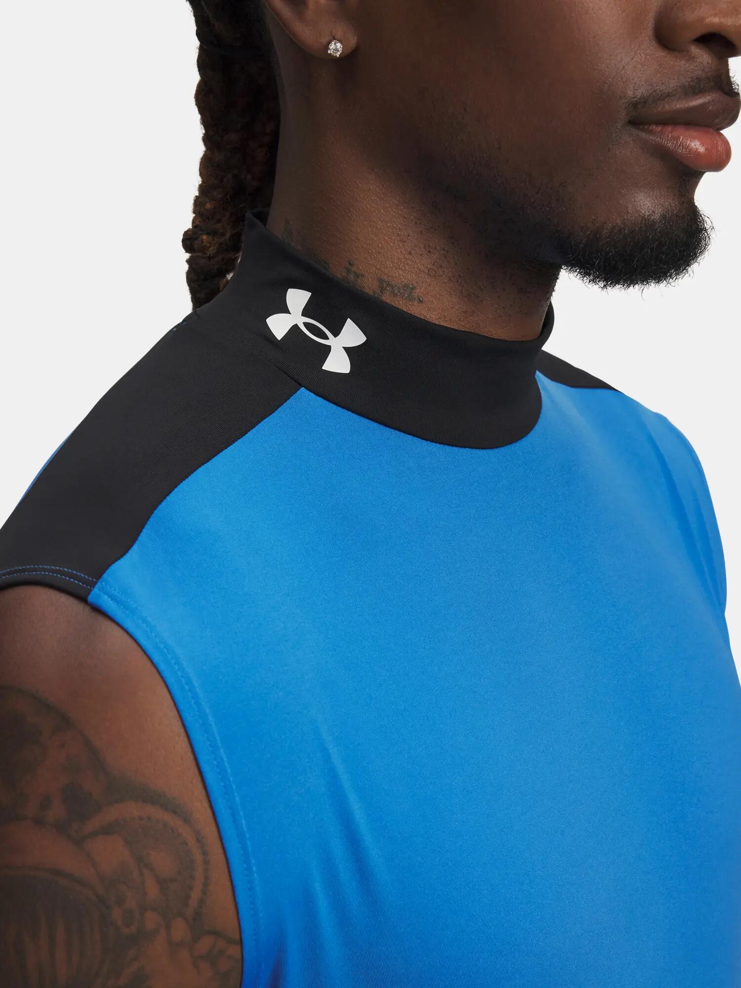 Férfi trikó Under Armour UA HG Wordmark SL-BLU 3/3