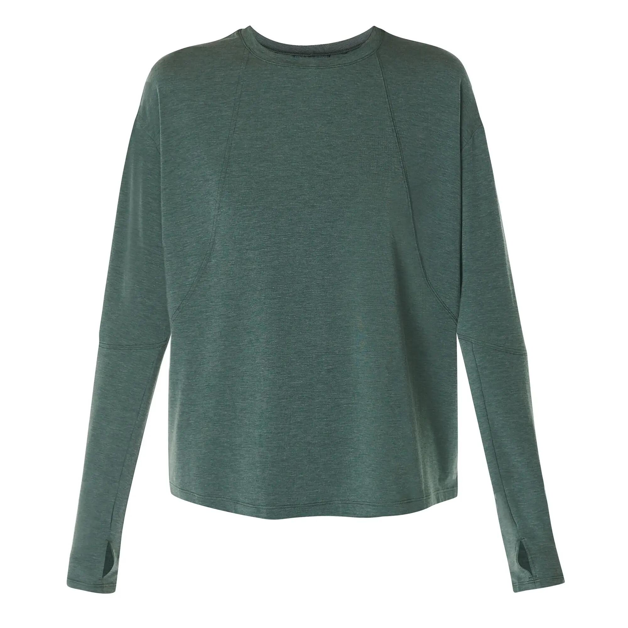 Haut Manches Longues SOFT FLOW STUDIO Femme (Vert Randonnée) 2/4