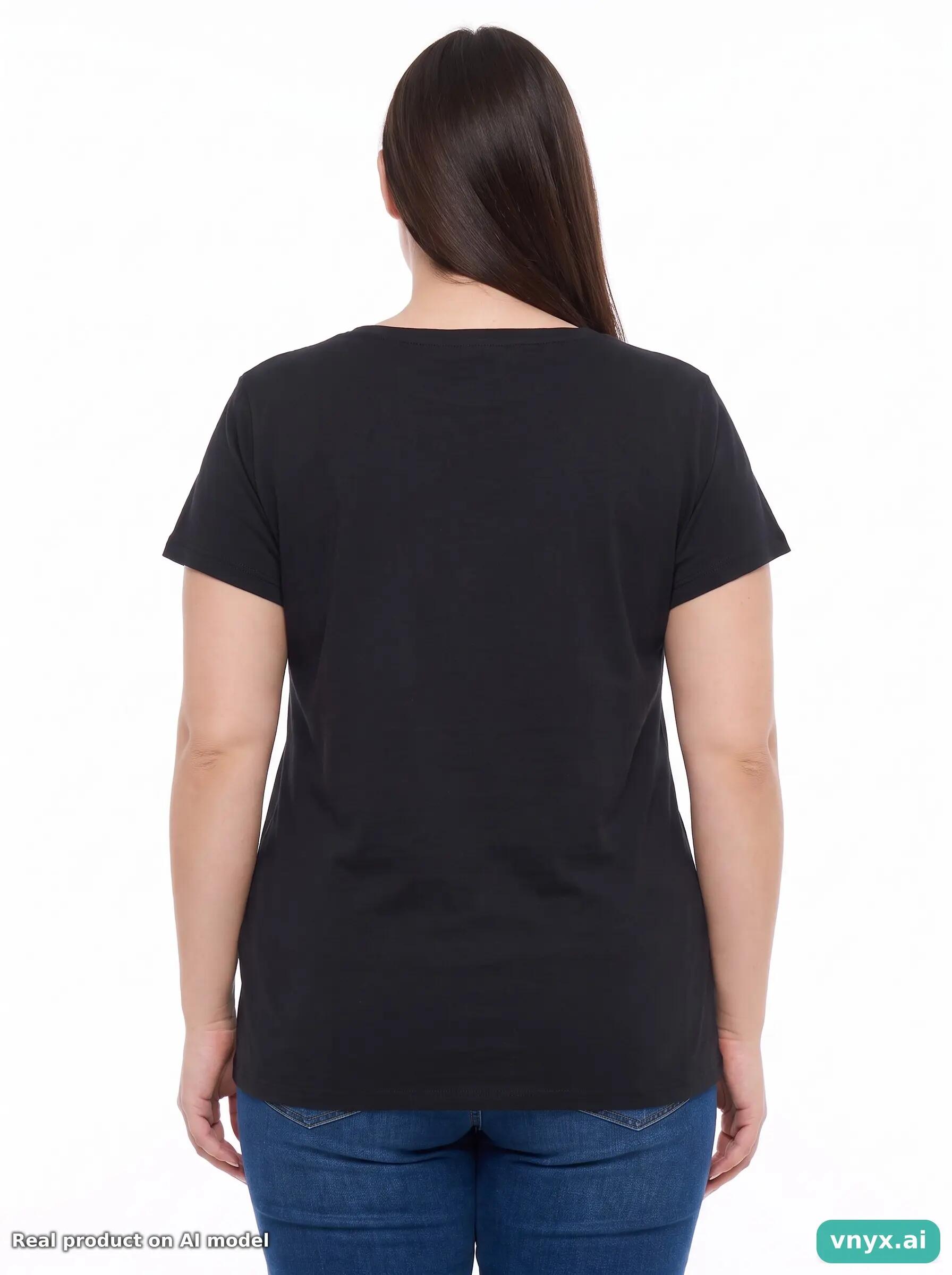 Second Life - Vintage Fruit of the Loom Black T-Shirt Women XL 2/6