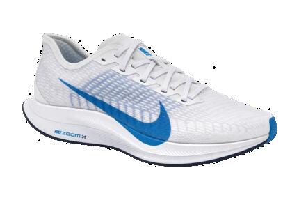Chaussures running homme légères réactives Nike Pegasus Turbo 2 blanc