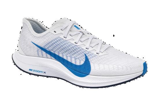 Chaussures running homme légères réactives Nike Pegasus Turbo 2 blanc