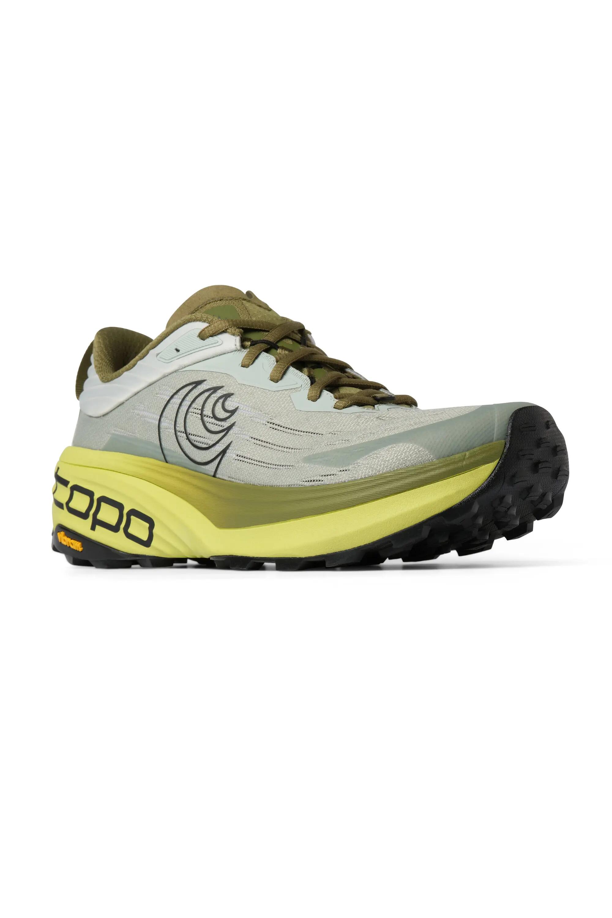 Zapatillas de trail running para hombre, máxima amortiguación, Vista, verde 2/4