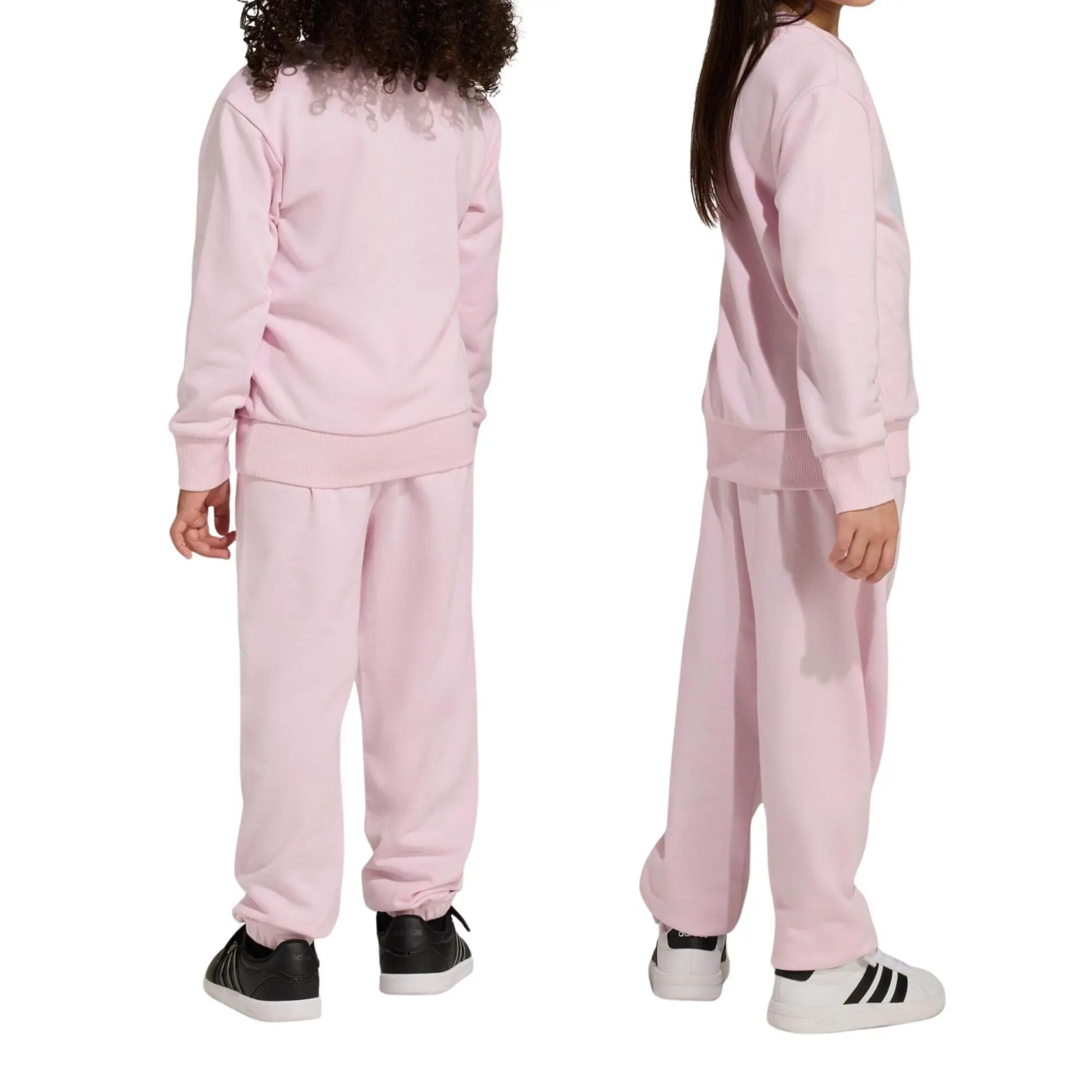 Adidas - Chándal con Cuello Redondo Niña Essentials, Rosa - 6-7 Años 2/5