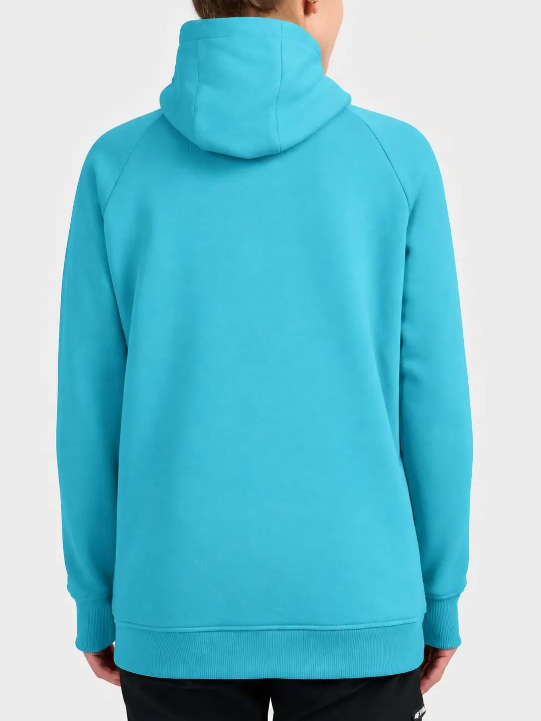 Bluza z kapturem i zamkami w kieszeniach damska 4F 4FWAW26TSWSF2665 4/5