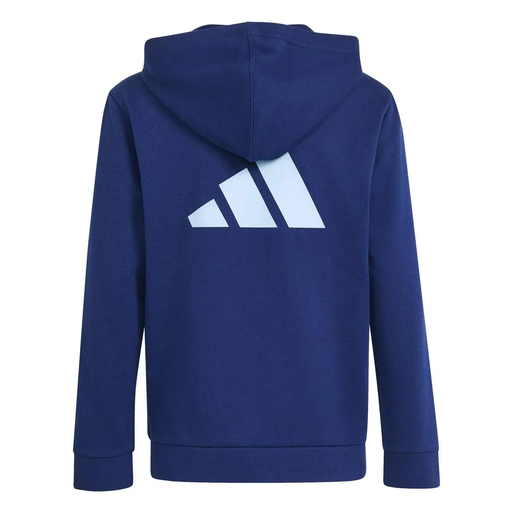 Kinder Kapuzenpullover adidas Color Block 2/5
