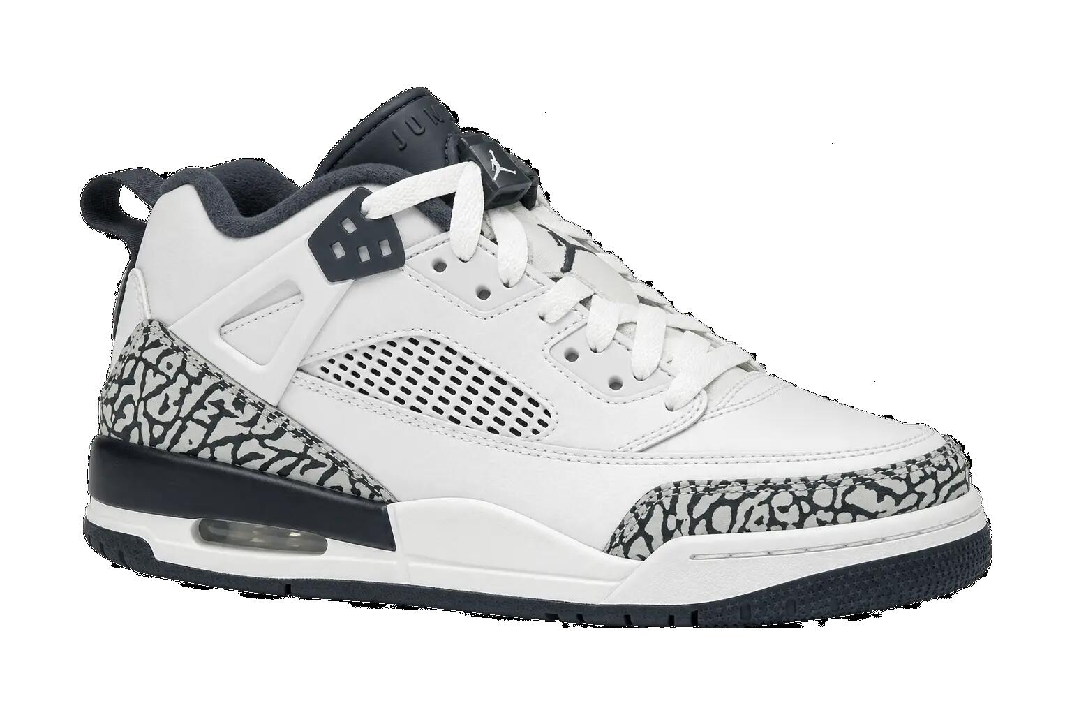 Baskets basses enfant cuir Air Jordan Spizike Low GS bleu 1/1